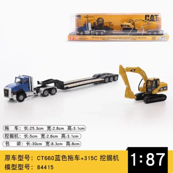 1:87 Kenworth T880s CAT CT681 Alloy Truck Model - Image 9