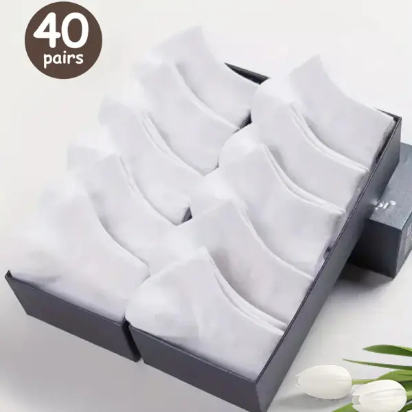 Men's Low Cut Ankle Socks - 5 Pairs - Image 13