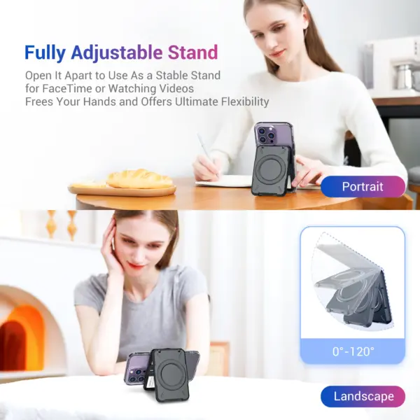 Magnetic Wallet with RFID for iPhone 11-15 - Image 6