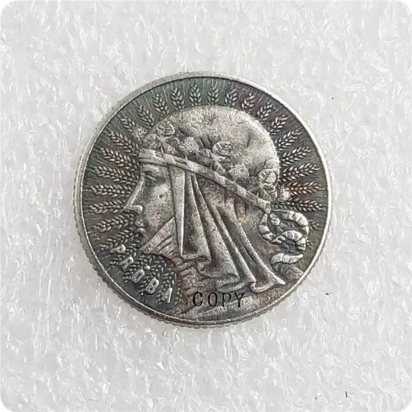 Antique Imitation 1932 Poland 1 Złoty Coin - Image 3