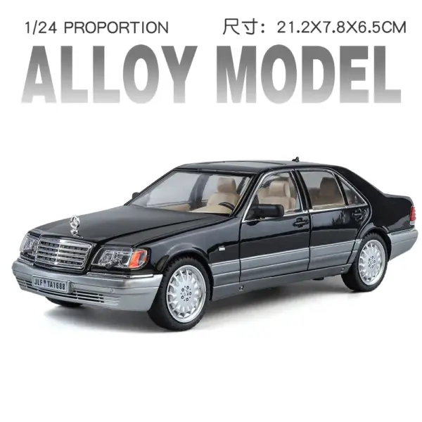 1:24 Mercedes-Benz W140 Classic Alloy Model Car - Image 8