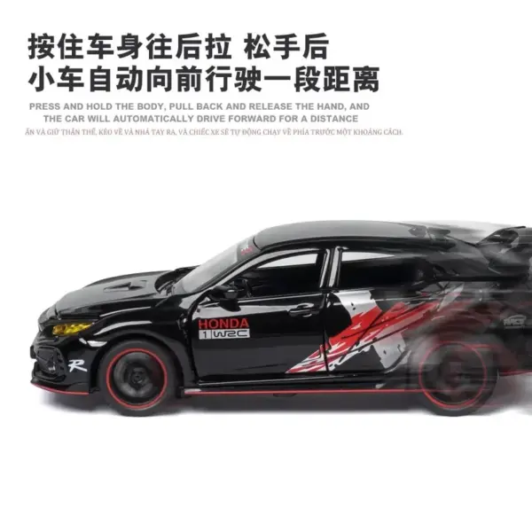 1:32 Honda Civic Type-R Diecast Toy Car - Image 4