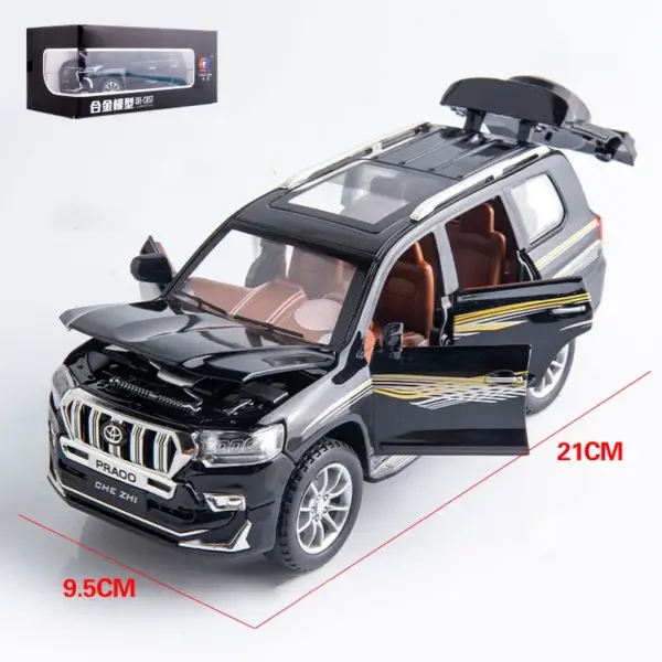 1:24 Alloy Toyota Land Cruiser Prado Model Car - Image 4