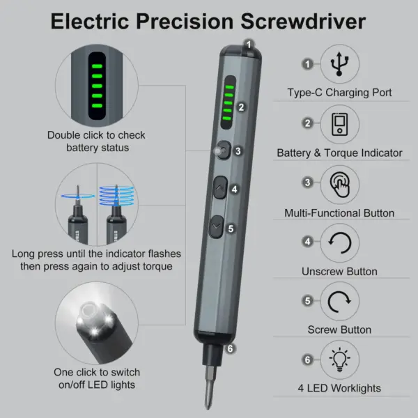 Precision Electric Screwdriver Set 68 in 1 - Image 2