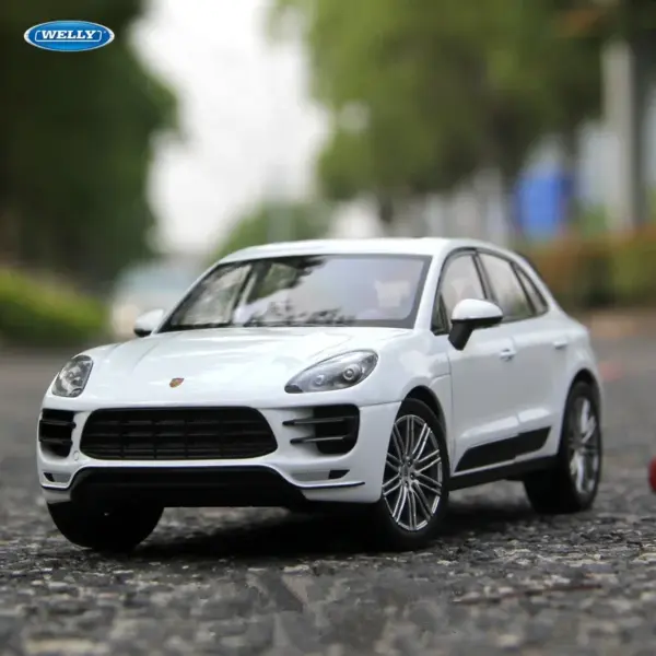 Porsche Macan Turbo 1:24 Diecast Model Car - Image 2