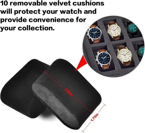 10 Slot Watch Display Case for All Watches - Image 3