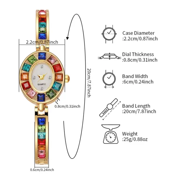Women's Retro Quartz Watch Set V248 with Bracelet - Image 6
