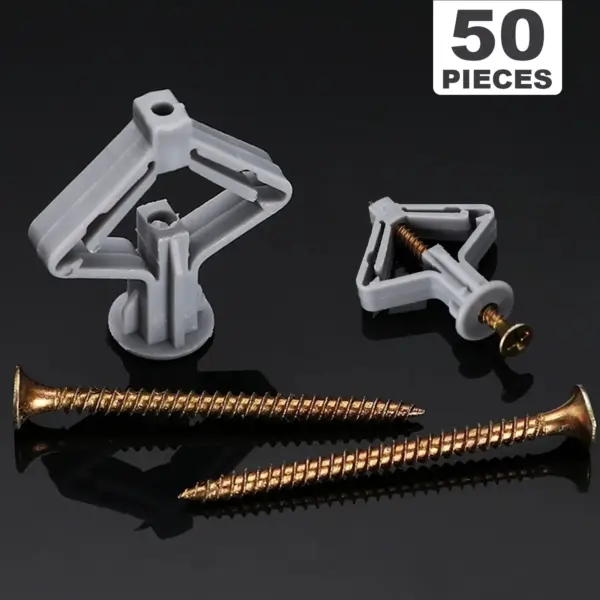 50pcs Nylon Drywall Anchor and Screw Kit - Image 7