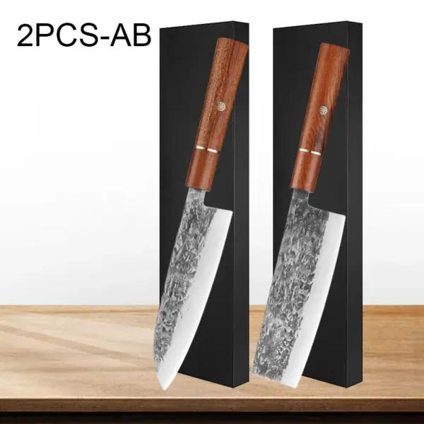 Professional Chef Knife Set with Wooden Handle - Image 8