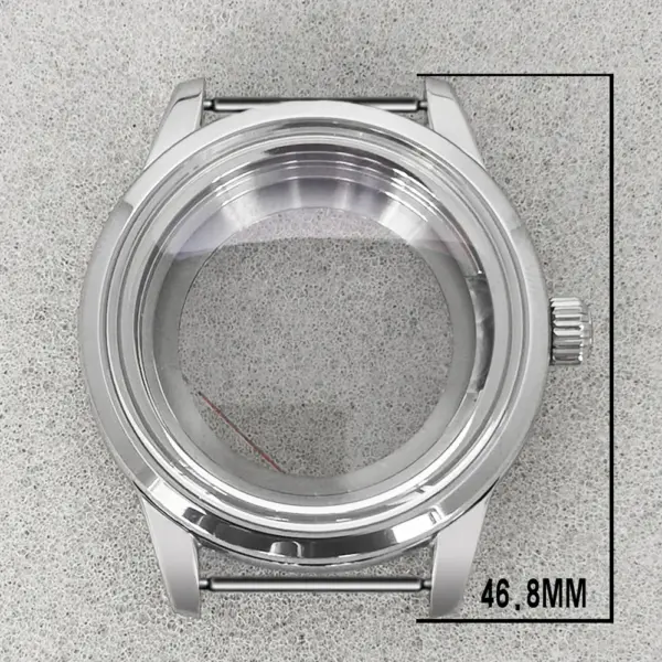 39MM Stainless Steel Watch Case with Strap - Image 5