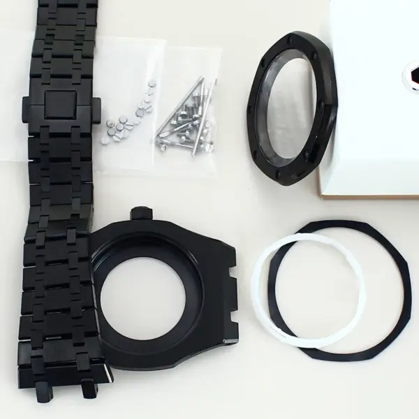 41mm Black Watch Case for Seiko Movement - Image 4