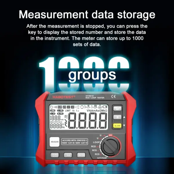 HT5910 Digital Resistance Meter Multimeter Tester - Image 4