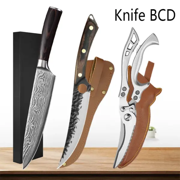 Professional Stainless Steel Chef Knife Set - Image 9