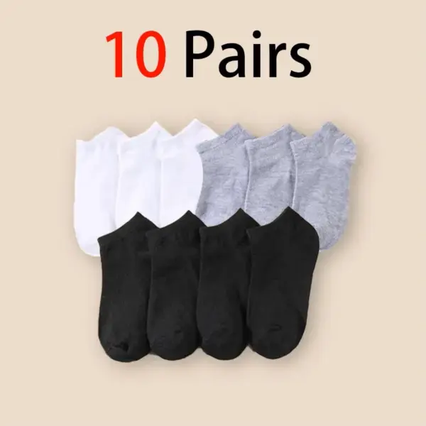 Men's Low Cut Ankle Socks - 5 Pairs - Image 20