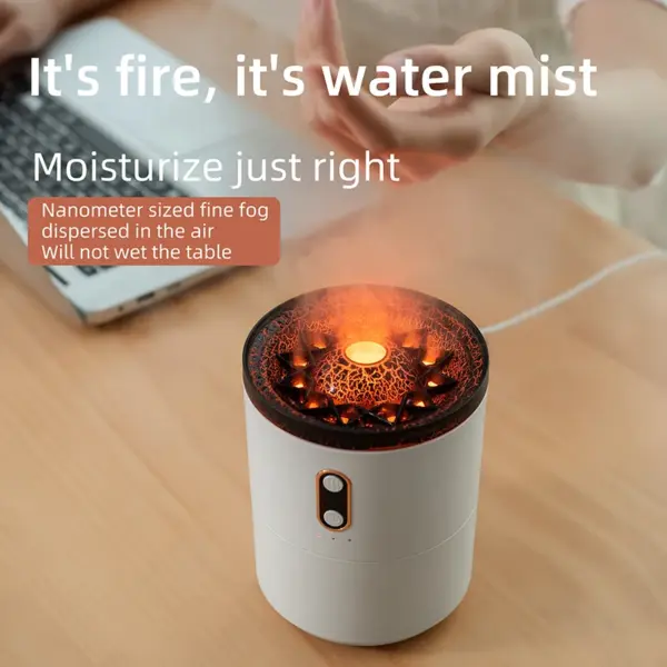 Volcano Flame USB Humidifier with Aromatherapy - Image 3