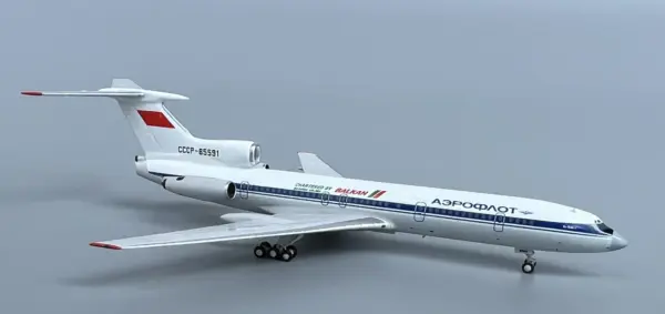 1/400 Soviet Tu-154B-2 Aircraft Model CCCP-85591 - Image 2