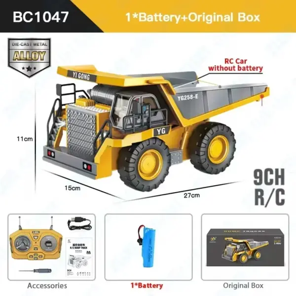 Remote Control Excavator Truck for Kids - Image 10