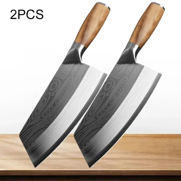 Damascus Chef Knife with High Carbon Blade - Image 8