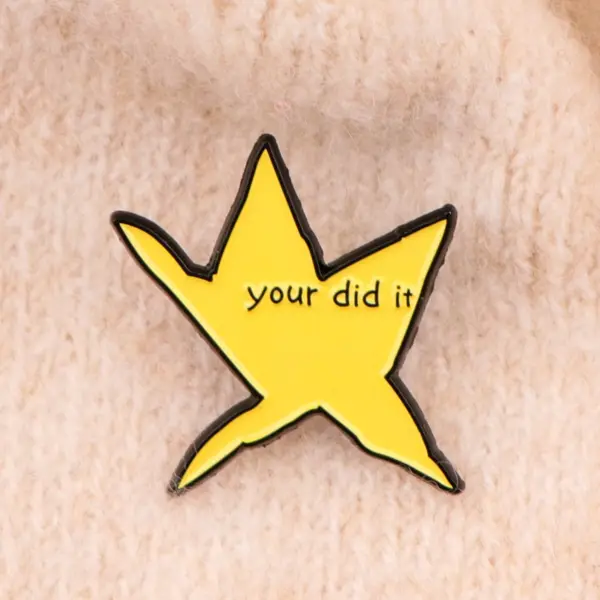 Your Did It Star Enamel Brooch Pin - Image 5