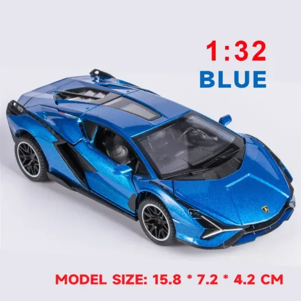 1:32 Scale Diecast Lamborghini SIAN Model Car - Image 8