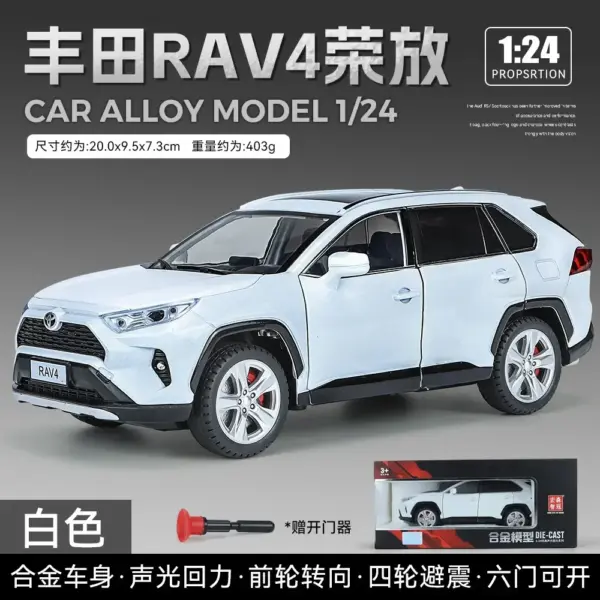 1:24 Toyota RAV4 Diecast Metal Model Car - Image 11