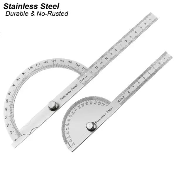 Stainless Steel Angle Meter Protractor Ruler - Image 6