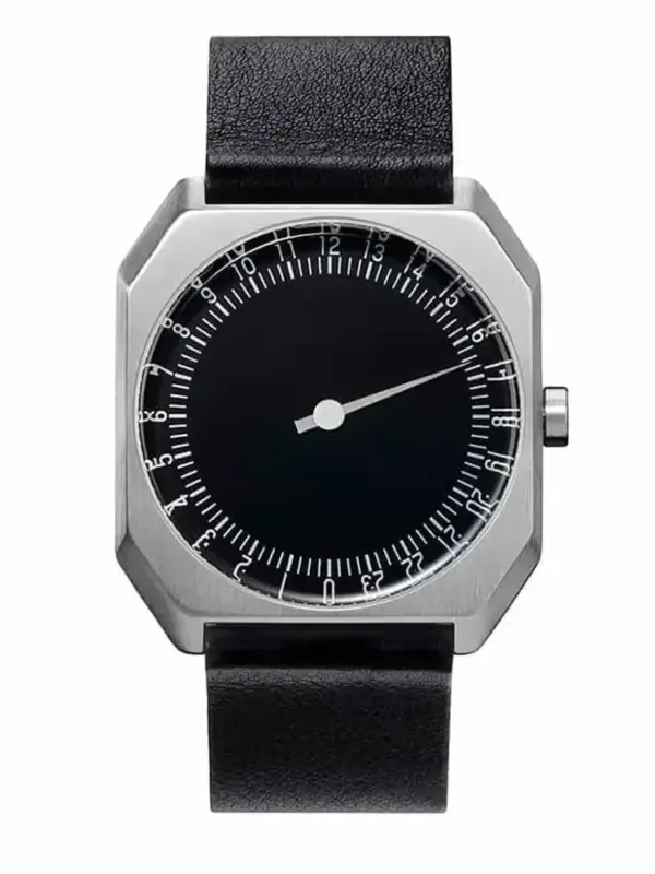 Men's Square Quartz Watch with One Hand Design - Image 8