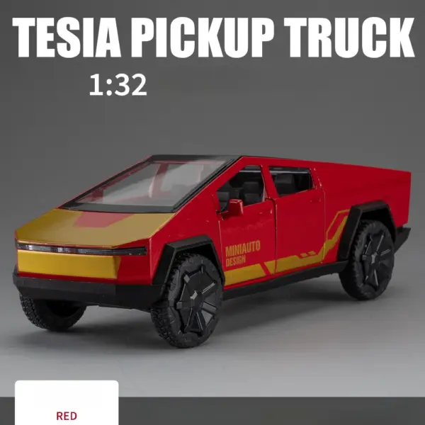 1:32 Tesla Pickup Truck Diecast Model Car - Image 8