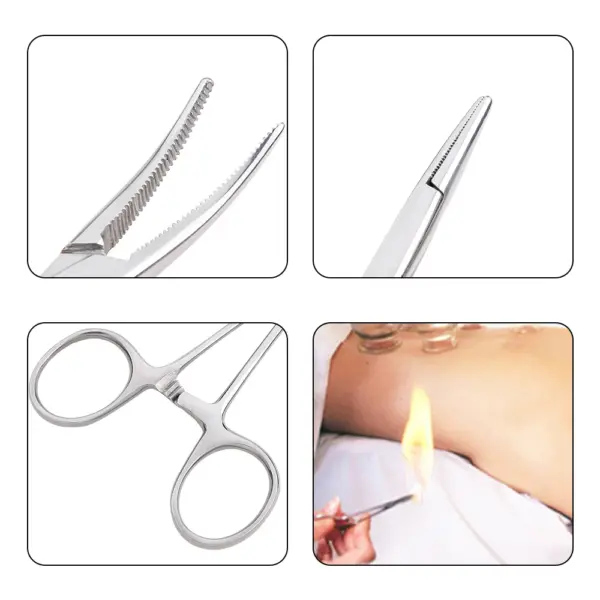 Stainless Steel Hemostatic Forceps Set 12.5-18cm - Image 5