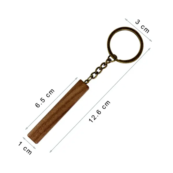5 PCS Walnut Keychain Blanks for DIY Engraving - Image 6