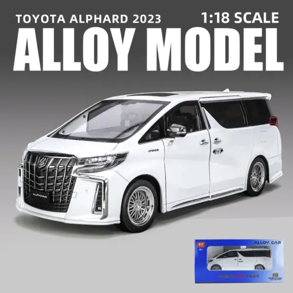 1:18 Scale Toyota Alphard Diecast Car Model - Image 9