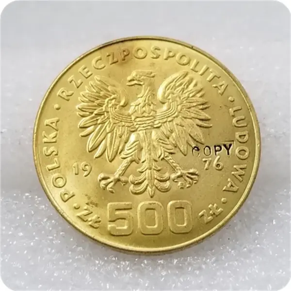 Kosciuszko Coin Replica - Gold 500 ZL - Image 2
