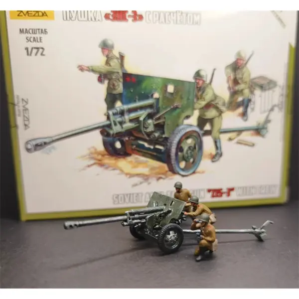 1:72 Scale 3 Pcs Soviet ZIS-3 Artillery Set - Image 2