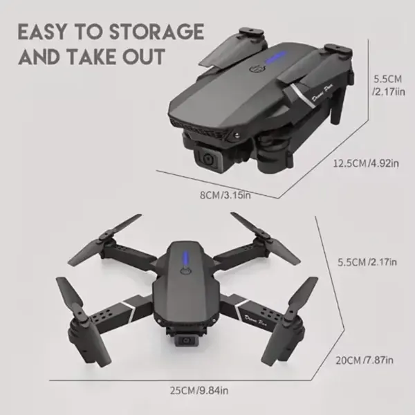 E88Pro Drone 4K Dual Camera with GPS - Image 6