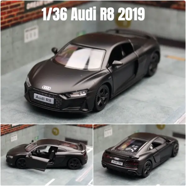 1:36 Audi R8 Coupe Diecast Model Car - Image 14