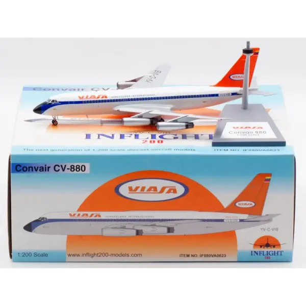 1:200 Diecast Alloy Convair CV-880 Model - Image 2