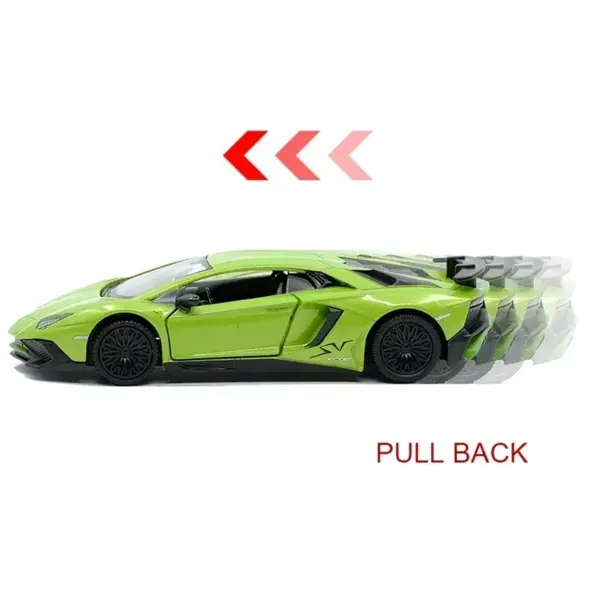 1:36 Scale Lamborghini Aventador Diecast Model - Image 4
