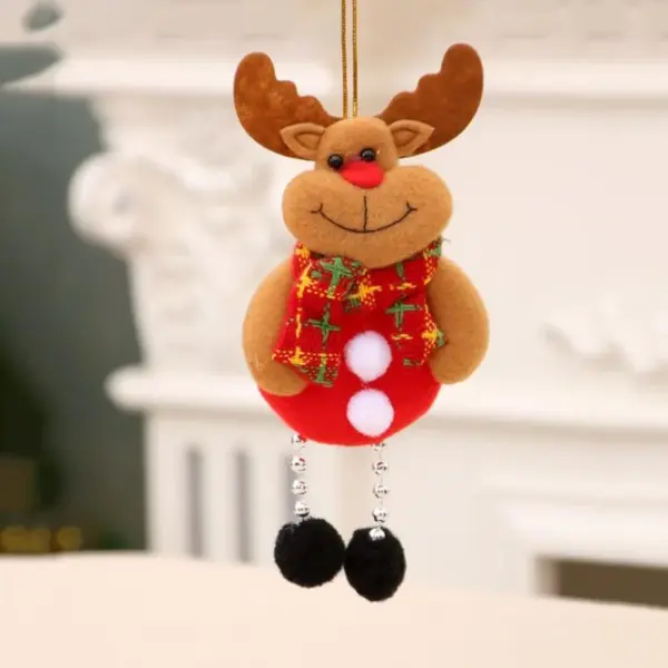 Santa Claus and Snowman Plush Dolls Set - Image 8