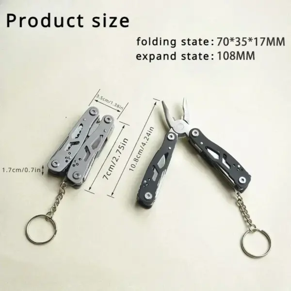 Mini Portable Multi-Functional Camping Pliers - Image 3