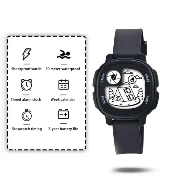 UTHAI CE147 Cartoon Pattern Kids Digital Watch - Image 7
