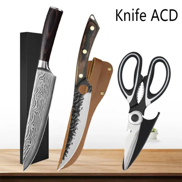 Professional Stainless Steel Chef Knife Set - Image 8