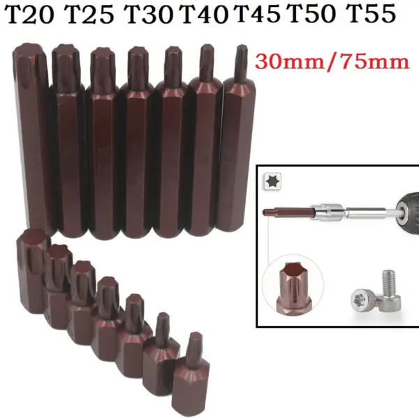 10mm Hex Shank Magnetic Torx Bit Set - Image 3