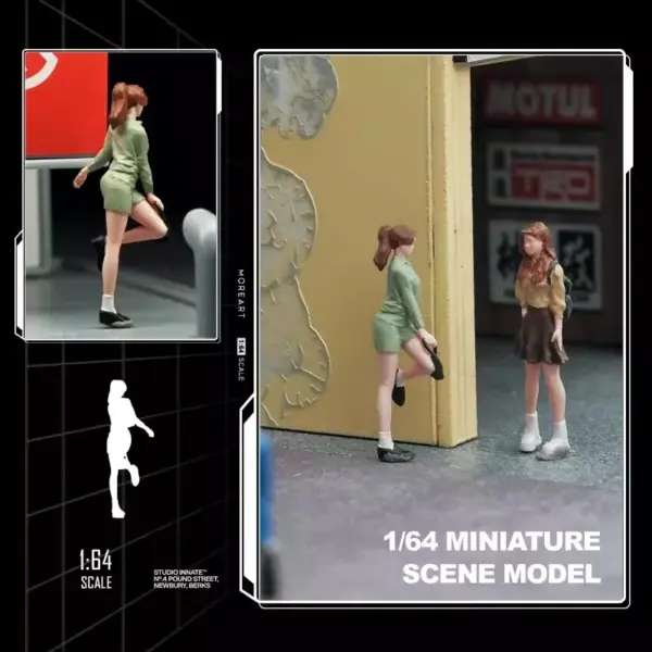 1:64 Scale Resin Girl Action Figure Model - Image 2