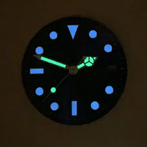 29mm Blue Luminous Watch Dial with Green Hands - Image 6