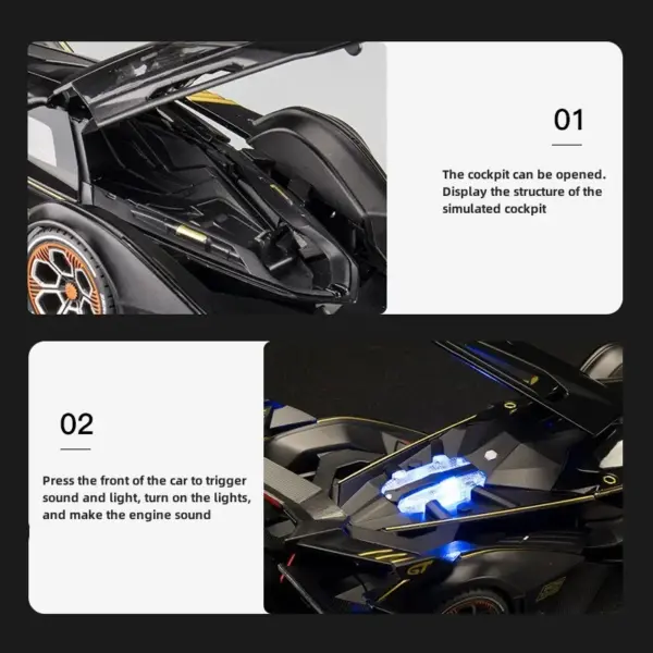 1:22 Scale Lamborghini V12 GT Diecast Model - Image 6