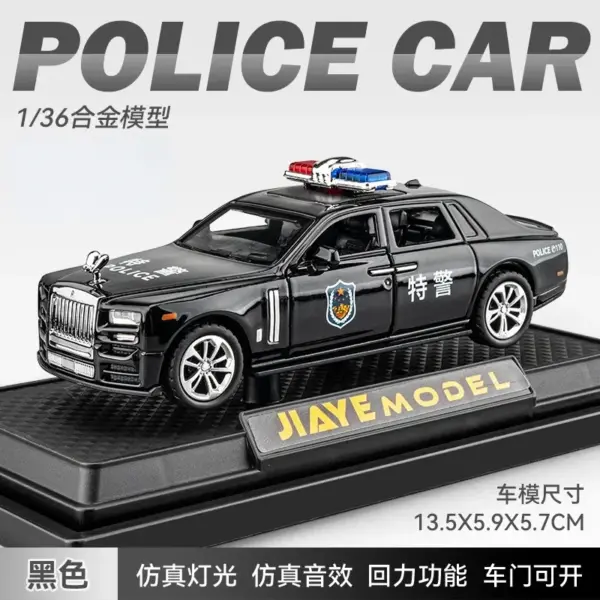 1:36 Rolls Royce Phantom Diecast Model Car - Image 8