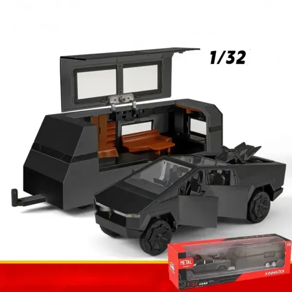 1:32 Tesla Cybertruck Diecast Model with Lights - Image 6