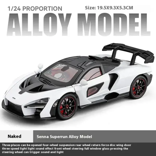 1:24 McLaren Senna Diecast Car Model - Image 9