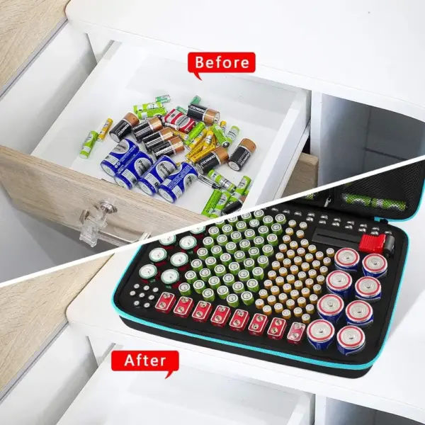 Battery Storage Organizer with Tester for 220+ Cells - Image 5