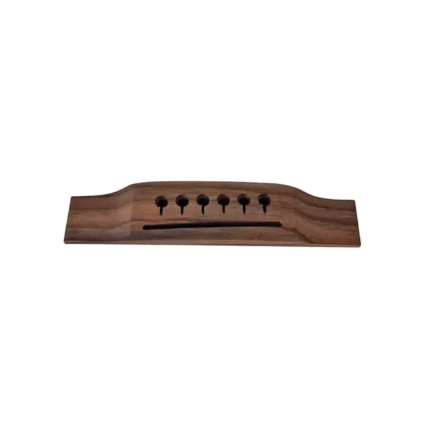 Guitar Bridge with Bone Saddle and Pins Set - Image 3